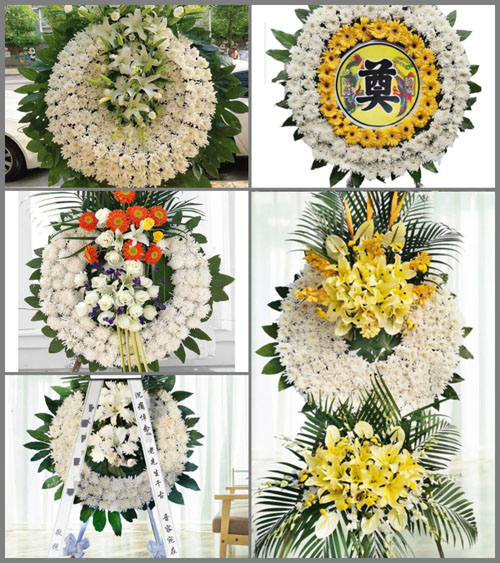 山西晋城沁水县龙港镇辛家河村花圈速递